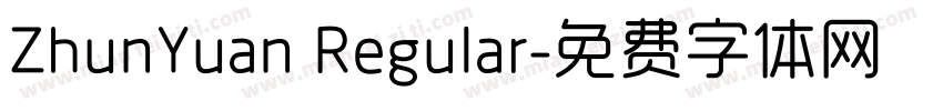 ZhunYuan Regular字体转换